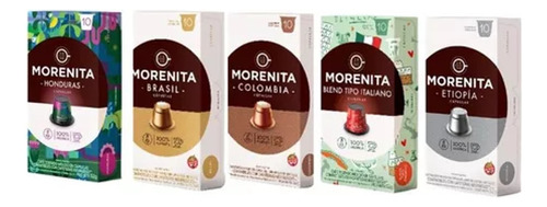 La Morenita Cápsulas Café Mix 5 Países Diferentes