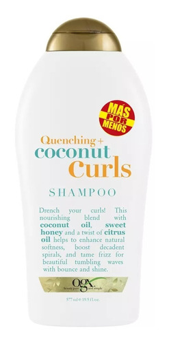 Ogx 50% Free Coconut Curls Shampoo 577ml
