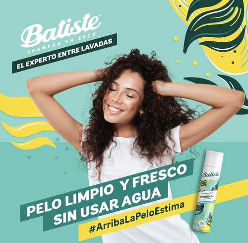 R E M A T E Shampoo En Seco Batiste 3 Pzs Vegano Sin Sulfato