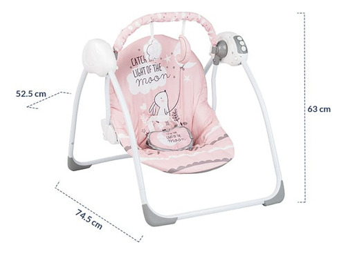 Mecedora Para Bebes Recien Nacidos Columpio Elefanti A1