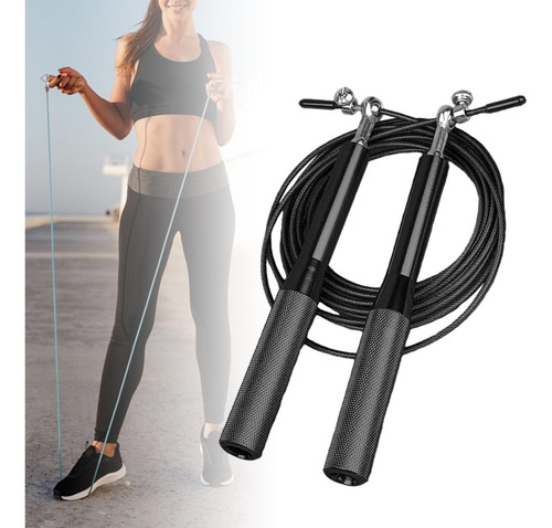 Cuerda Para Saltar Cuerda Para Saltar De Velocidad Negro