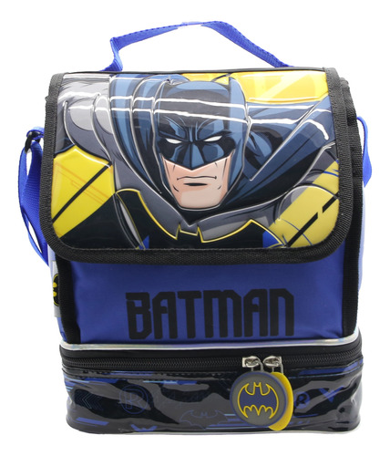 Lunchera Termica Escolar Batman Licencia Original Dc Comics