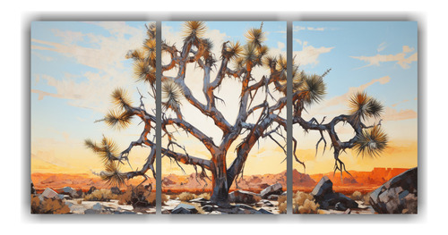 180x90cm Obra Maestra Joshua Tree Pintura Abstracta Flores