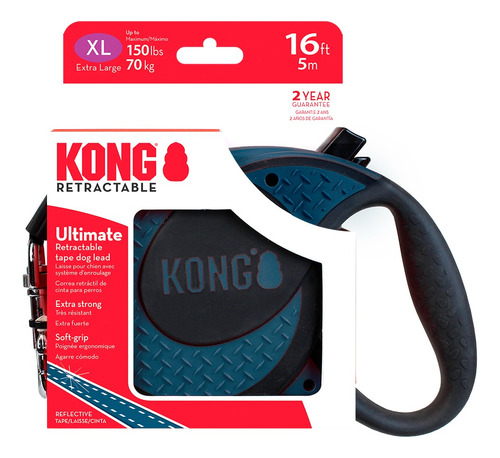 Kong Ultimate Correa Retráctil 5mts Extra-large Perros