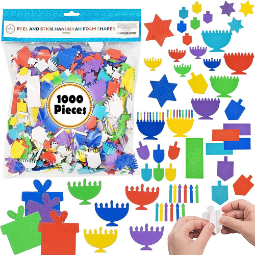 Hanukkah - Pegatinas De Espuma Pelar Y Pegar (300 Unida...