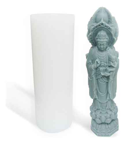 Vela De Silicona Con Forma De Estatua De Buda, Aromaterapia,