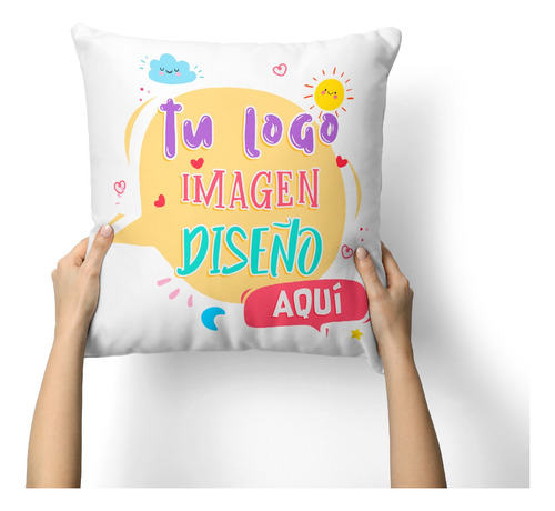 Cojin Decorativo Personalizable 40x40cm 