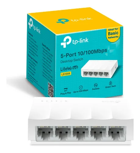 SWITCH TPLINK 5 PTOS BASE 100 LS1005