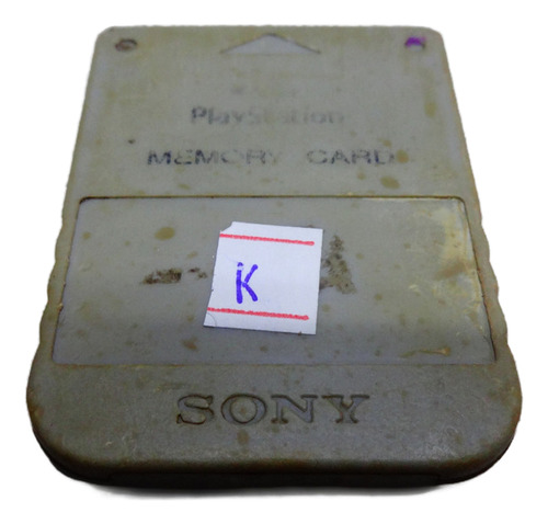 Memory Card Psone Playstation 1 Ps1 Cod K Cinza (Usado)