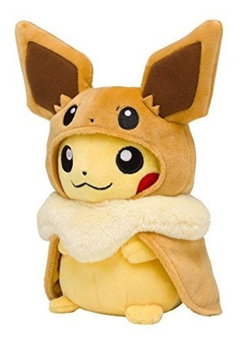 Peluche Pikachu Con Capa De Eevee