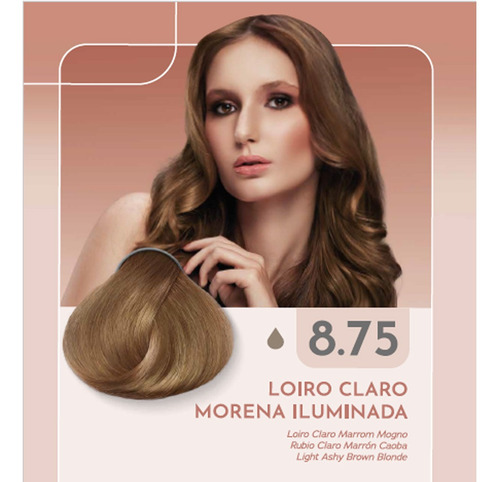 Coloración Itallian Color 60g Profesional colores varios tono 8.75 rubio claro marrón mogano morena iluminada premium