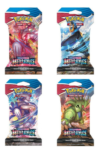 Pokemon Tcg - Sward Y Shield - Battle Styles X 4 Und
