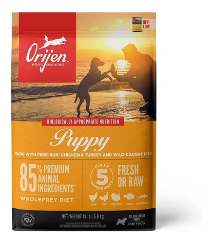 Alimento Orijen Puppy para perro cachorro todos los tamaños sabor mix en bolsa de 6kg