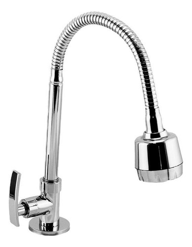 Torneira Flexível Gourmet Metal Luxo Com Ducha E Monocomando