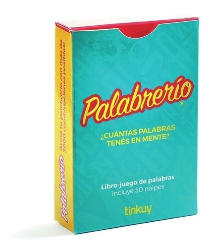 ** Palabrerio ** Libro - Juego De Palabras 50 Naipes Tinkuy