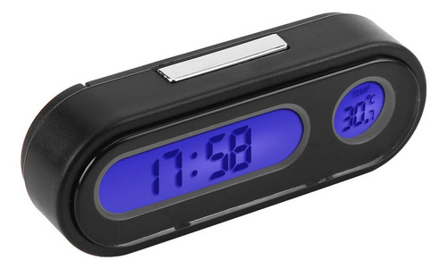 Termómetro Reloj Digital Led Electrónico Para Coche 2 En 1