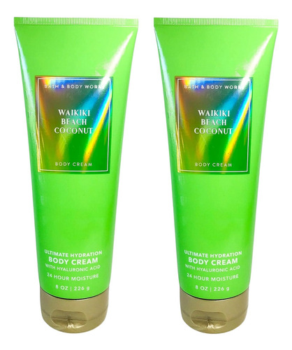 Bath And Body Works - Juego De 2 Cremas Corporales De 8 Onza