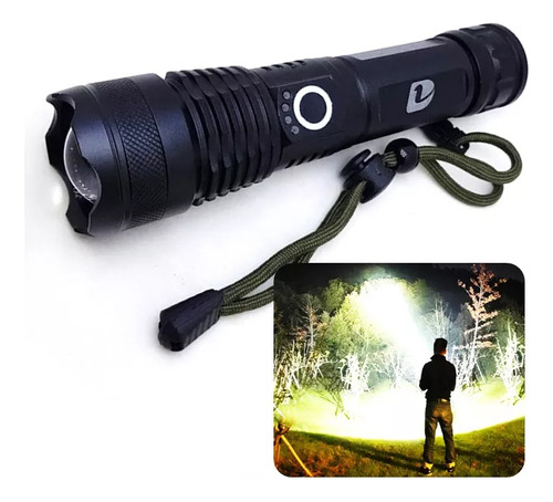 Lanterna Iluminação Super Forte Xml T9 Led Cree Com Zoom