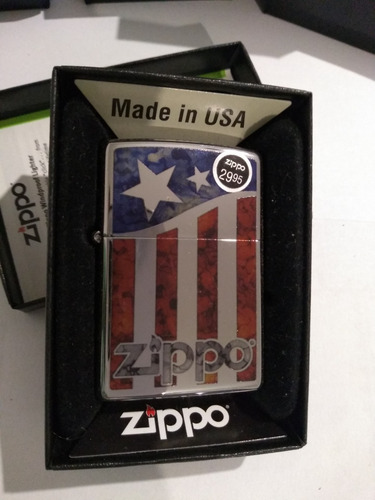 Imagen 1 de 4 de Encendedor Zippo Us Flag Nº 29095 Original