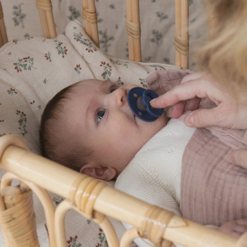 Chupetes Bibs Pacifier Setx2 Natural Libre Bpa 0-6m Talle1 Color Deep Space-petrol Round Nipple Período De Edad 0-6 Meses