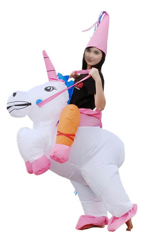 Disfraz Inflable Unicornio Botargas Adulto Cosplay Gigante ,