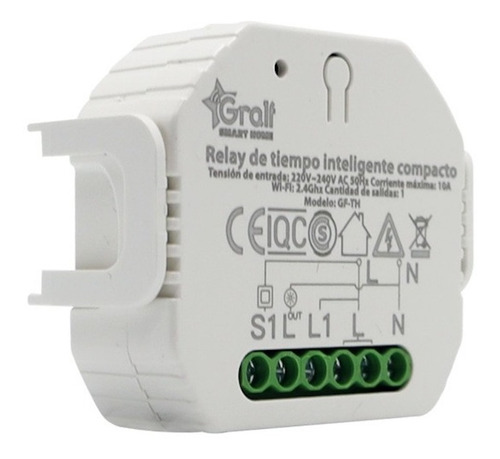 Relay Switch Inteligente Wifi 1 Salida Smartlife Gralf Tuya