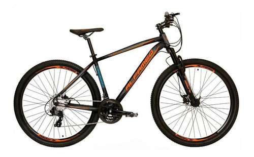 Mountain bike Alfameq Nacional Tirreno aro 29 21" 24v freios de disco hidráulico cor preto/laranja