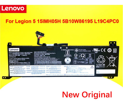 Bateria Original Lenovo Legion 5-15imh05h L19c4pc0 60wh