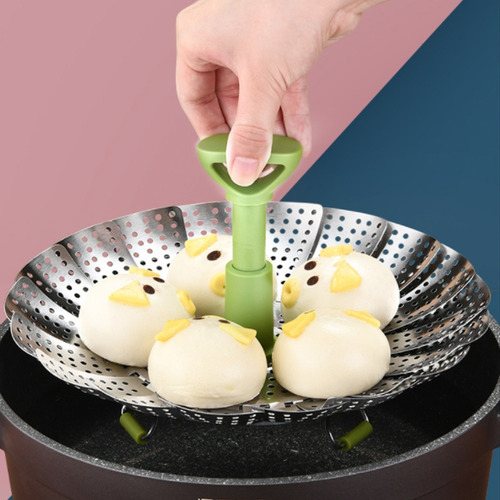 Imagen 6 de 9 de Soporte Al Vapor, Cesta De Frutas Y Verduras Cesta De Alimen