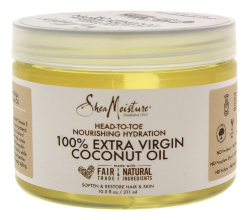 Shea Moisture Aceite De Coco 100% Virgen Extra Hidratación N