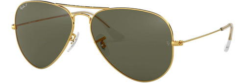 Anteojo De Sol Ray Ban Aviador Rb3025 Medium Polarizado 