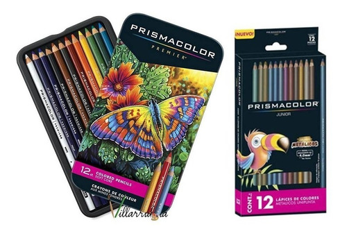 Colores Prismacolor Premier 12 Pzas + 12 Colores Metalicos