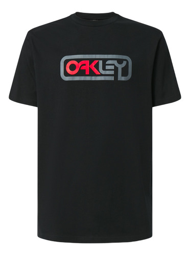 Camiseta / Playera Oakley Locked In B1b Tee Black / Grey