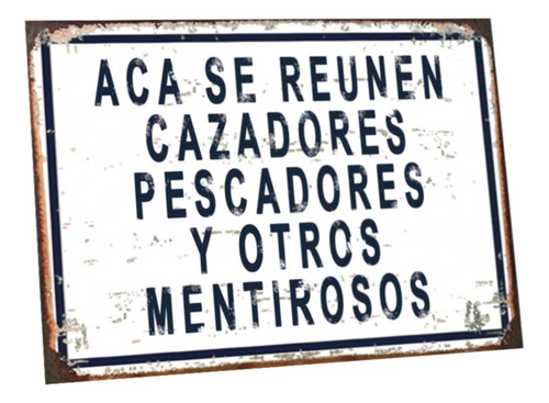 Cartel De Chapa Frases Vintage Barbacoa Parrillero Bar