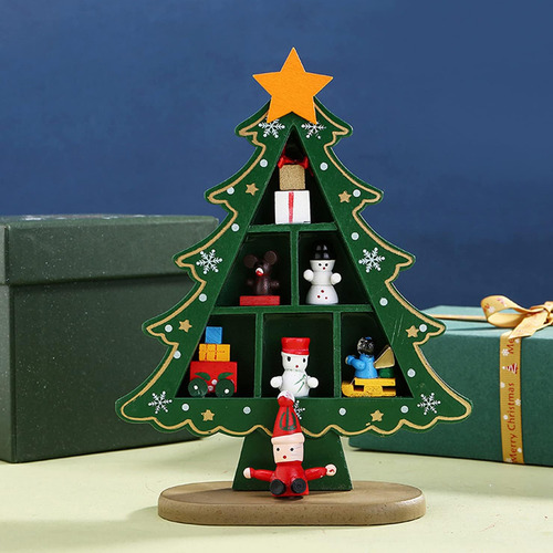Árbol De Navidad De Madera De Mesa Exquisito Mini