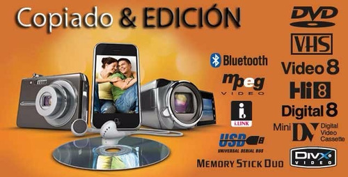 Vhs A Dvd O Pen Pasaje Digitalizacion 8mm Minidv Clip Video