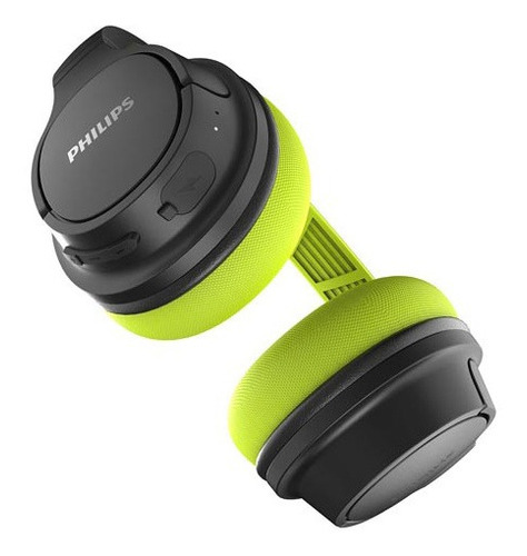 Fone De Ouvido Philips Sport Bt Preto/verde - Tash402lf/00