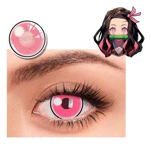 Pupilente Nezuko Demon Slayer Lentes De Contacto