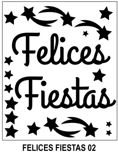 Imagen 2 de 10 de Vidrieras Plotter Vinilos Navidad Felices Fiestas