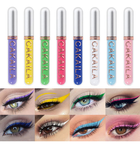 Karnar Juego De Delineador De Ojos Líquido Mate De 8 Colores