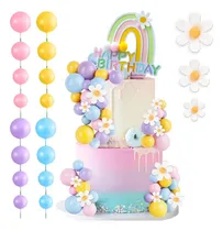 Comprar 72 Bolas Set Cake Toppers Pastel Decoración Con Flores