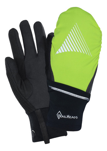 Trailheads, Guantes Para Correr Convertibles, S / M, Hi-vis