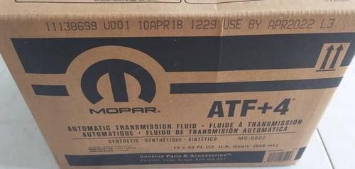 Atf+4 Aceite Mopar Jeep, Chysler, Dodge Cajas Automáticas
