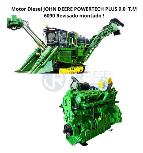 Motor Diesel John Deere Powertech Plus 9.0 T.m 6090 Revisado (Recondicionado)