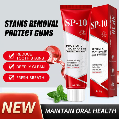 Pasta De Dientes Blanqueadora Con Probióticos Sp-10 Ultra