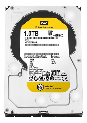 Disco Duro Interno Western Digital Wd Re 3.5 Wd1003fbyz 1tb