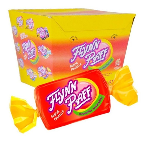 Caramelos Masticables Flynn Paff Frutilla X 70u