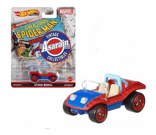 Spider Mobile Homem Aranha Marvel Retro Hot Wheels 1/64