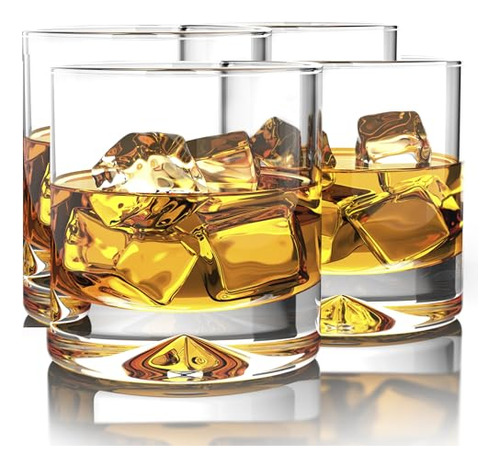 Vasos De Whisky De Cristal Antiguos  10 Onzas (juego De 4) 