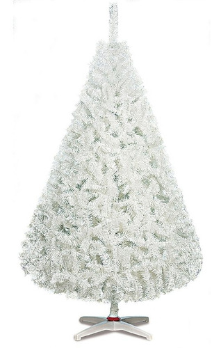 Arbol De Navidad Blanco Pino Amplio 205cm Artificial Monarca